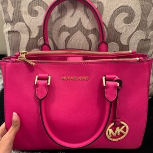 Pink Michael Kors handbag